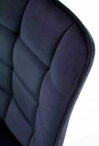 LuxuryForm DESIGN Jedálenská stolička ORLEN VELUR - tmavo modrá