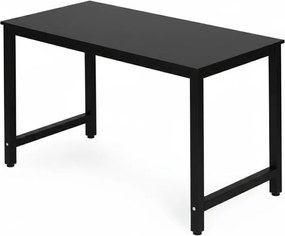 Počítačový stôl 120 x 60 cm – pracovný stôl do kancelárie a študentskej izby čierna