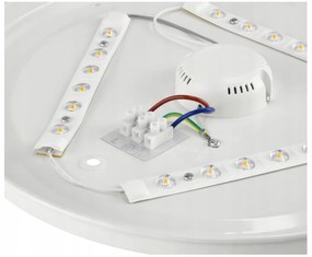 BERGE Prisadený LED stropný panel 18W 1440lm Okrúhly čierny NW