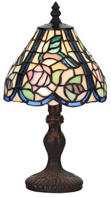 Pestrá Tiffany stolná lampa Ø18*32