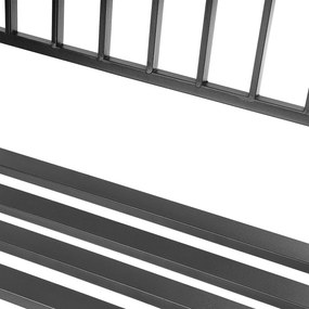 LONGWELL INDUSTRIAL LTD Záhradná lavica s operadlom, kovová konštrukcia