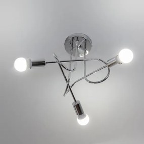 Prisadený luster OXFORD 3xE27/15W/230V lesklý chróm