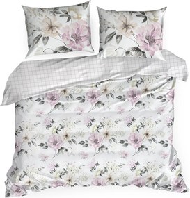 SATÉNOVÉ OBLIEČKY SPRING31 200X220 CM, 2 KS 70X80 CM KVETY