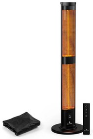 Blumfeldt BlazeTower nfračervený ohrievač, 3000 W, pre vonkajší priestor, 3 úrovne, IP45, diaľkové ovládanie, časovač
