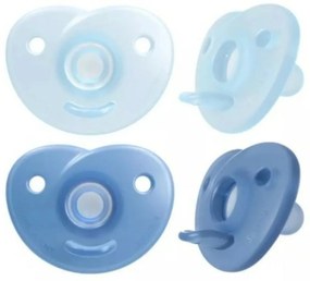 AVENT Silikónový cumlík Soothie, modrá, 0-6 m