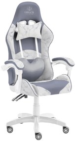 Herná stolička Hell's Chair Rainbow Marble Sivá