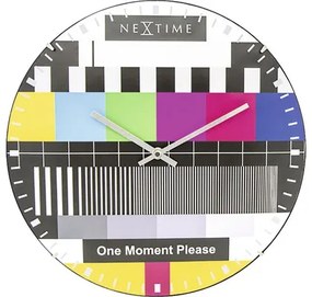 Nástenné hodiny NeXtime Testpage Dome Ø 35 cm