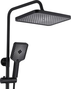 Rea Hass, sprchová zostava s vaňovou batériou, čierna matná, REA-B9968