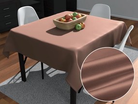 Biante Saténový štvorcový obrus polyesterový Satén LUX-L048 Bronzovo hnedý 140x140 cm