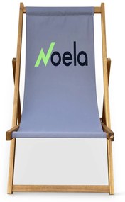 Plážové skladacie kreslo NOELA sivé