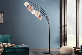 Stojacia lampa Levels biela béžová hnedá