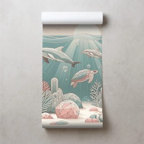 Tapeta podmorský svet v pastelových farbách