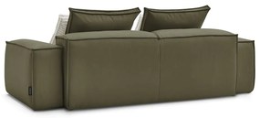 Zelená pohovka z imitácie kože 260 cm Boheme – Bobochic Paris