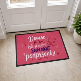 Mercury Flooring, Rohožka Podprsenka 40x60 cm, 40x60, ružová