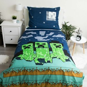 Jerry Fabrics Bavlnené obliečky Minecraft Sssleep Tight, 140 x 200 cm, 70 x 90 cm