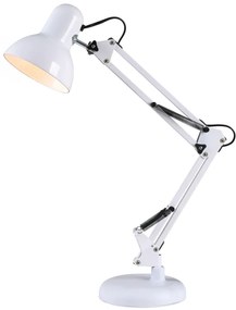 Stolná lampa L2830 SANDY biela, vrátanie LED žiarovky S2571, 8W
