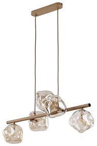 Luster na lanku LAVA 5xG9/8W/230V béžová/dymová béžová