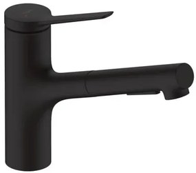 Hansgrohe Zesis drezová batéria s vyťahovacou spŕškou, 2 prúdy čierny mat 74 803 670