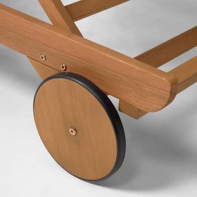 Záhradné ležadlo z eukalyptového dreva Kave Home Beila