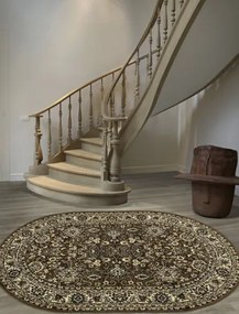 Koberce Breno Kusový koberec PRACTICA ovál 59/DMD, hnedá, viacfarebná,200 x 290 cm