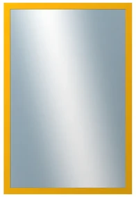 DANTIK - Zrkadlo v rámu, rozmer s rámom 40x60 cm z lišty PERLA žltá lesklá (2880)
