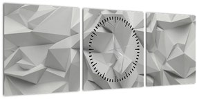 Obraz abstrakcie (s hodinami) (90x30 cm)