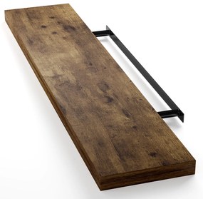 Casaria Nástenná polica FIGO+ konzola, 110 cm, tmavý dub