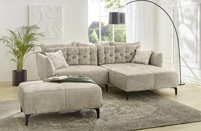 Rohová sedacia súprava Salo, béžová látka