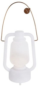 Stolná lampa biela IP44 vrátane Bluetooth reproduktora - Storm Music