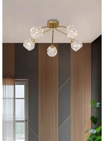 Searchlight 11525-5GO - Prisadené stropné svietidlo ASTRAL 5xG9/33W/230V zlaté