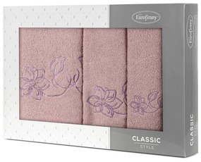 FROTÉ UTERÁK LILA SADA 1KS 30X50 CM, 1KS 50X90 CM, 1KS 70X140 CM PUDROVÁ