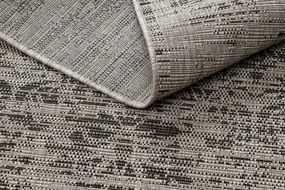 Koberec SIZAL FLOORLUX 20211 strieborný / čierny