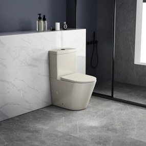 Sapho Sapho, PACO RIMLESS WC kombi misa s nádržkou, spodný/zadný odpad, ivory, PC1012WRBE