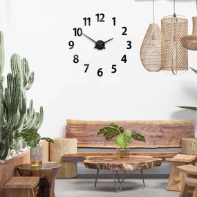 Nástěnné samolepící hodiny Amadeus 75 cm černé