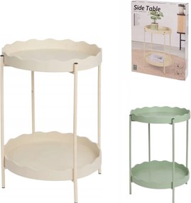 Odkladací stolík RAVELO Ø 40,5 cm, zelený