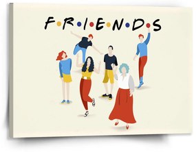 Sablio Obraz Seriál Priatelia FRIENDS Postavy - 150x110 cm