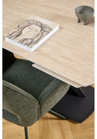 Tmavozelená jedálenská stolička s podrúčkami Graham – Actona