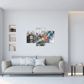 Obraz - Priemyselný život (90x60 cm)