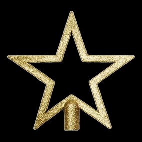 Špička na vianočný stromček hviezda 19,5 cm mix 41800