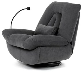 Autronic BONTEC Polohovacie kreslo, elektrické zabudované ovládanie, šedá, látka, TV-7089 GREY2 Farba: Šedá