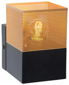 Lucide 21223/01/02 - Nástenné svietidlo RENATE 1xE27/40W/230V zlatá/čierna