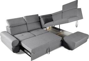 Sedacia súprava Logan, pravá, sivá (malmo 90)