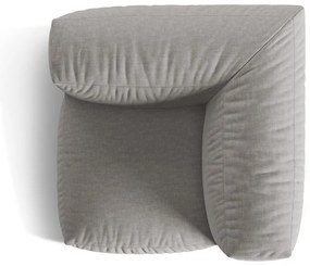 Svetlosivý modul pohovky (variabilný) Martina – Micadoni Home