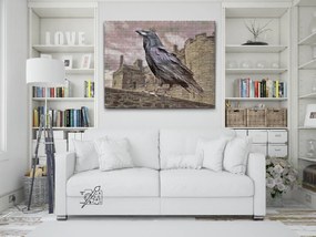 Gario Diamantové maľovanie Kráľ havran Rozmery: 50 x 40 cm, Rámovanie: S vnútorným rámom, Diamanty: Štvorcové