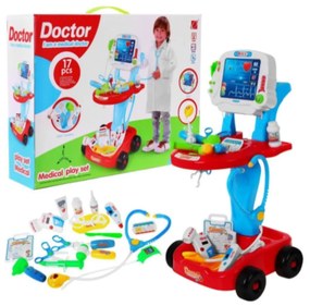 Detský lekársky vozík | červený