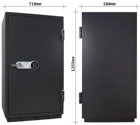 Rottner Ohňovzdorný trezor elektronický Sydney 120, 1255 x 710 x 580 mm, 262 l