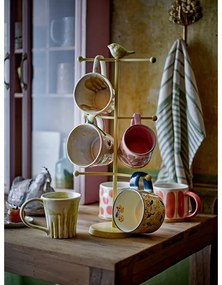 Hrnčeky v súprave 3 ks z kameniny v lososovej farbe/krémovej 450 ml Linora – Bloomingville