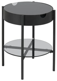 Dizajnový odkladací stolík Adolphus, dymová