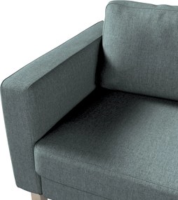 Poťah na sedačku Karlstad (nerozkladací, 3-miestny, krátky) farba produktu modrá látka zapletaná
