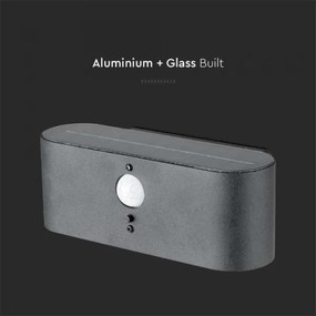 LED vonkajšie solárne nástenné svietidlo so senzorom LED/2,5W/3,7V 3000K IP54